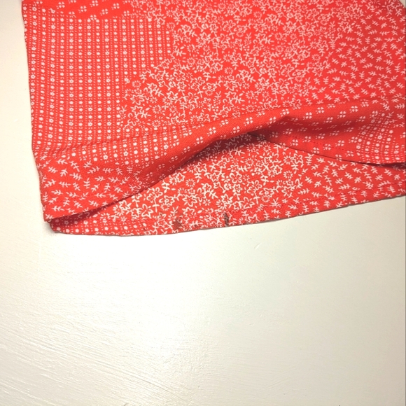 Andree by Unit Jumpsuit Large Coral & White lace back cinch waist romper - Picture 8 of 16